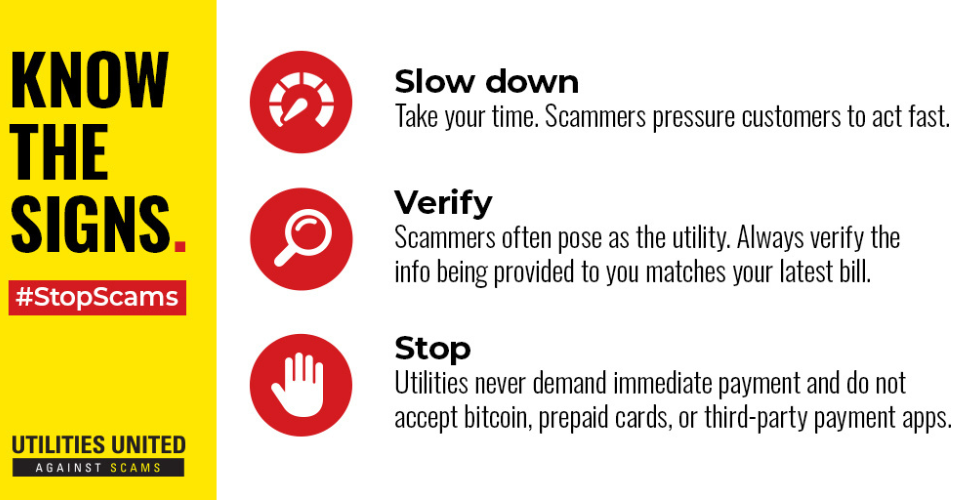 Know the Signs to Stop Utility Scams