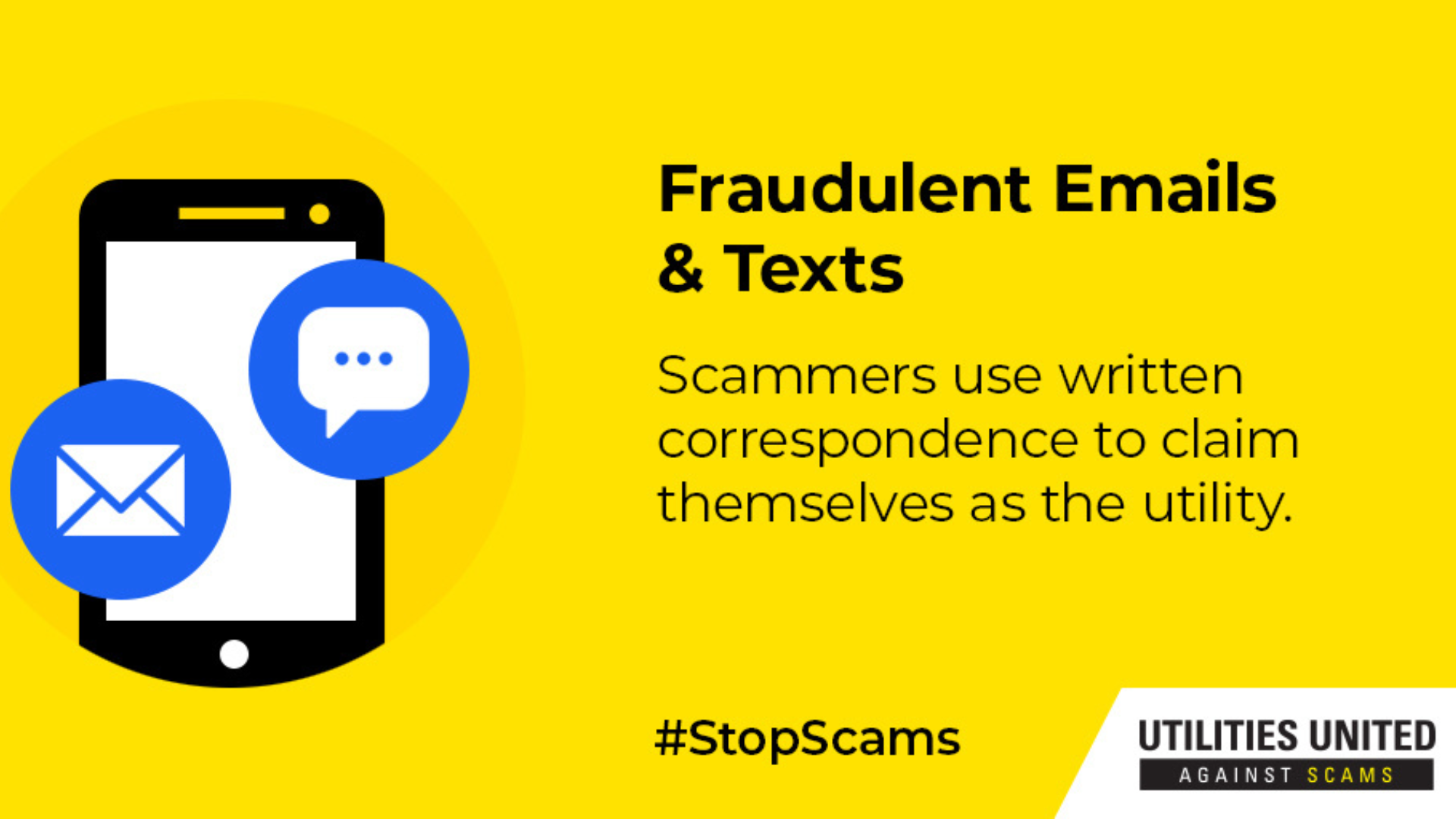 Don't fall for fraudulent emails and texts by scammers