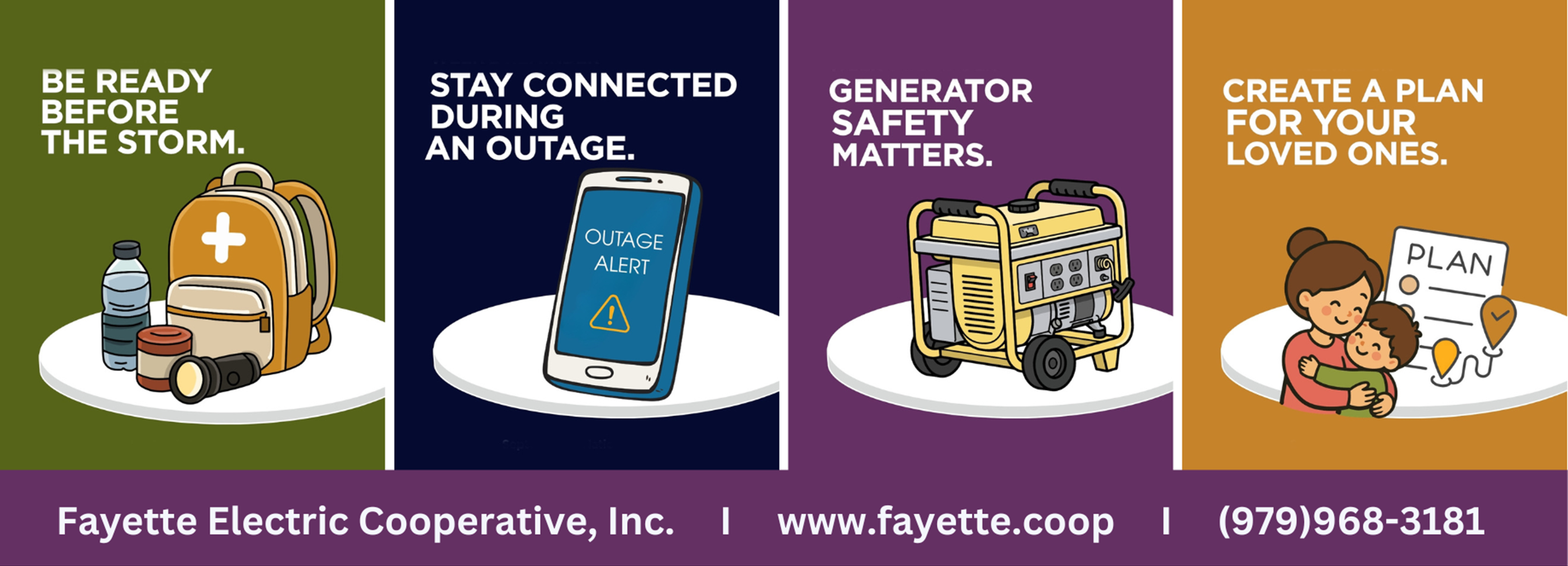 Fayette Electric Cooperative Encourages the Community to Prepare During National Preparedness Month 