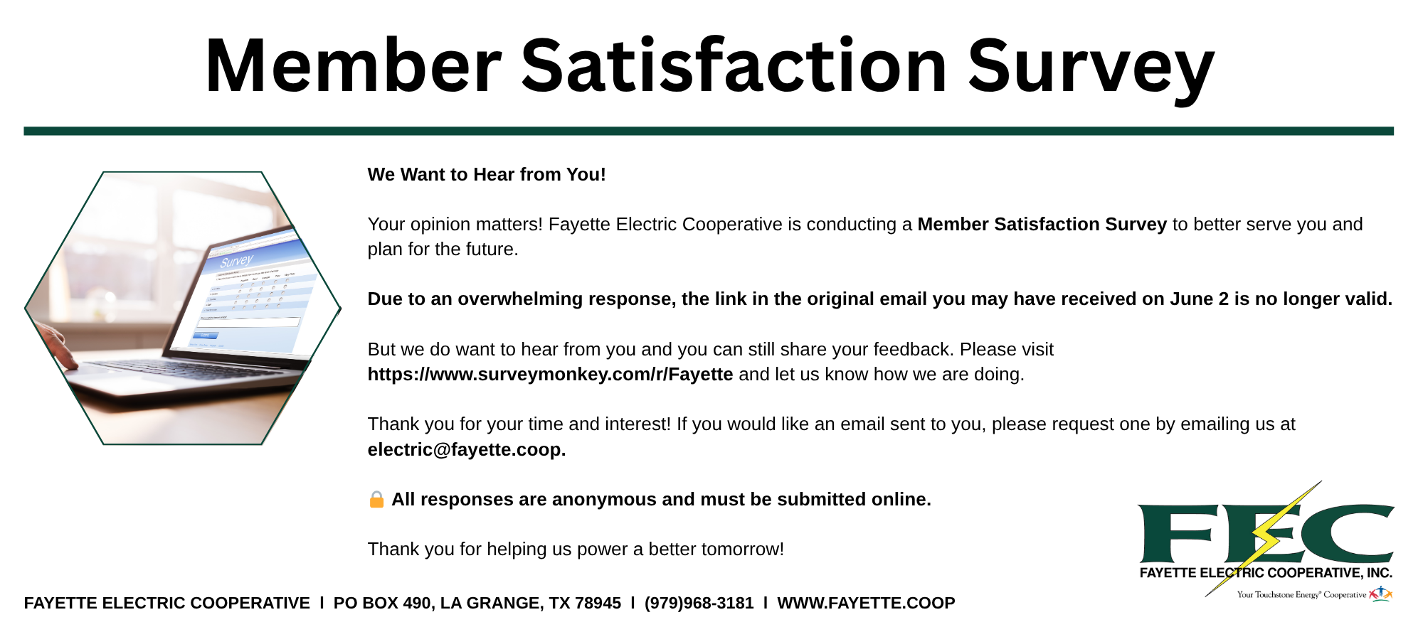 Member Satisfaction Survey