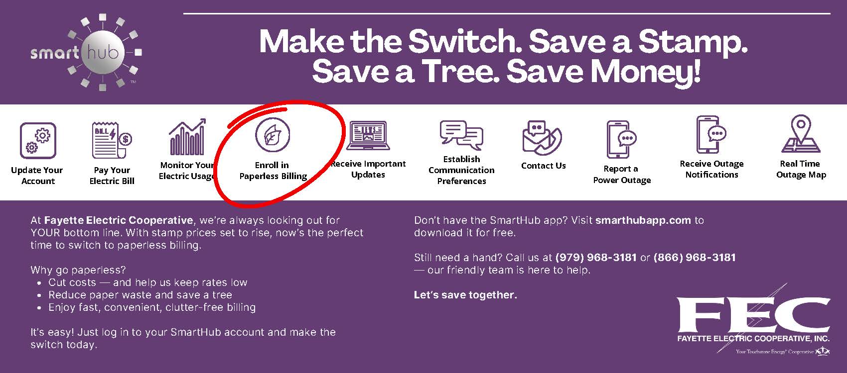Swith to Paperless Billing