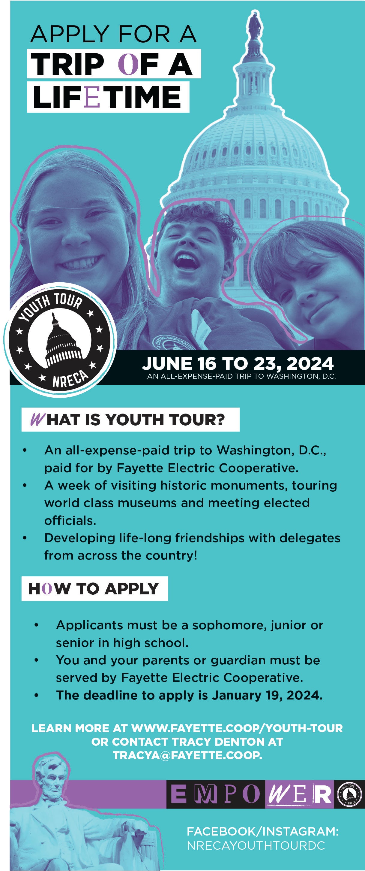 2024 Youth Tour to Washington