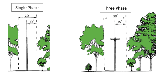 Right of Way Clearing Graphic